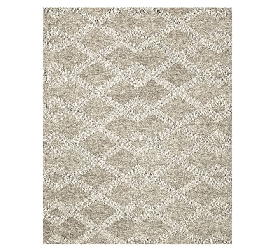 Chase Textured Hand Tufted Wool Rug Natural Pottery Barn Australia